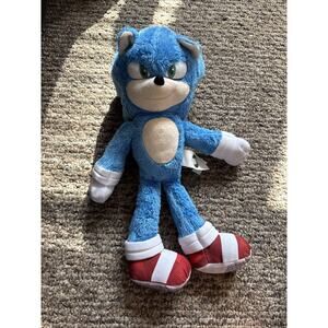 Sonic the Hedgehog 2 Movie 13" (32cm) Plush Toy - Collectible Sonic Figure VGC
